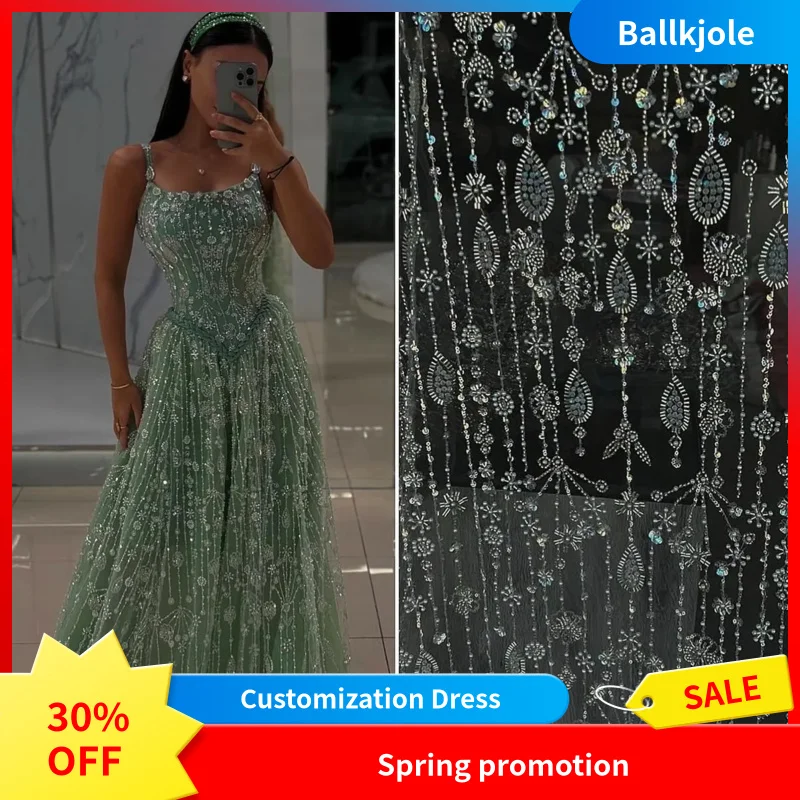 Ballkjole Elegant Sage Green Luxury Arabic Evening Dress For Women Wedding Party Gown With Spaghetti Straps 2025 New Customized
Ballkjole Elegant Sage Green Luxury Arabic Evening Dress For Women Wedding Party Gown With Spaghetti Straps 2025 New Customized