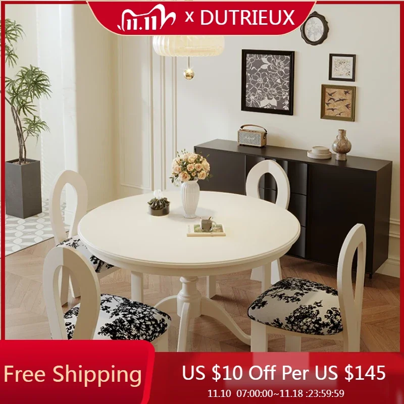 Living Room Reception Dining Table Round Camping Nordic Wooden Dining Table Waterproof Floor Yemek Odasi Setleri Home Furnitures
Living Room Reception Dining Table Round Camping Nordic Wooden Dining Table Waterproof Floor Yemek Odasi Setleri Home Furnitures