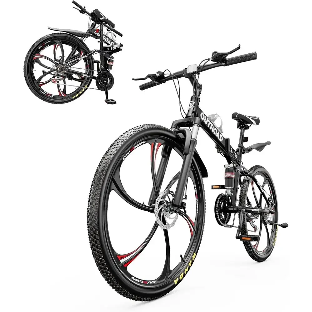 26 Dual Suspension Mountain Bike with 21-Speed, Carbon Steel Frame, and Double Disc Brakes for Adults - Easy Assembly (Black/Gre
26 Dual Suspension Mountain Bike with 21-Speed, Carbon Steel Frame, and Double Disc Brakes for Adults - Easy Assembly (Black/Gre