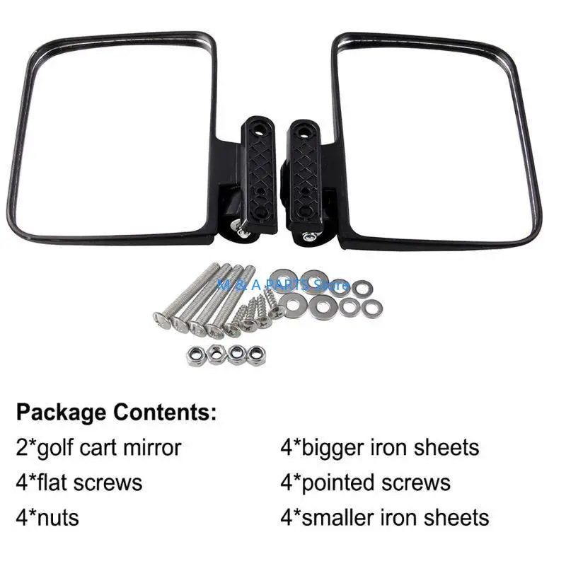 U1JF 2Pcs Easy Installation Golf Cart Rear View Mirrors Side Border Drivinv Mirror
U1JF 2Pcs Easy Installation Golf Cart Rear View Mirrors Side Border Drivinv Mirror