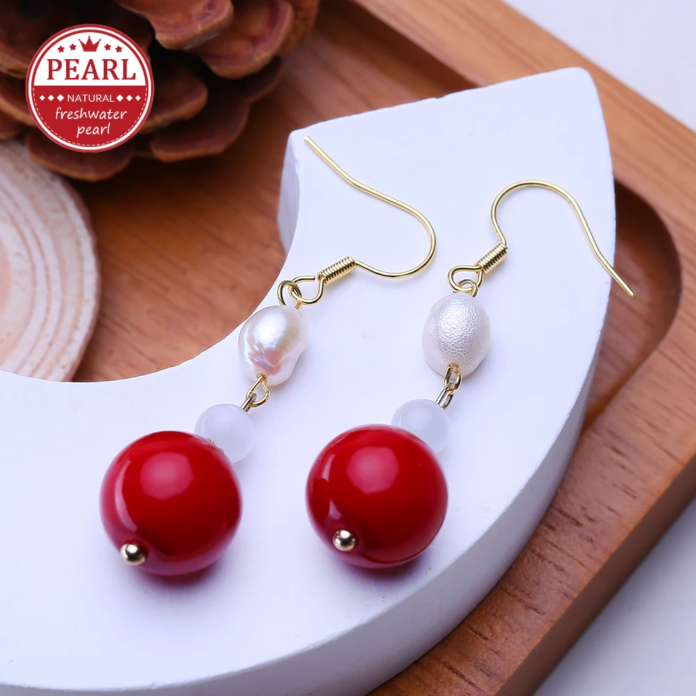 FENASY Freshwater Pearl Long Earrings For Women Fashion Party Gold Color Party Jewelry Birthday Gifts
FENASY Freshwater Pearl Long Earrings For Women Fashion Party Gold Color Party Jewelry Birthday Gifts