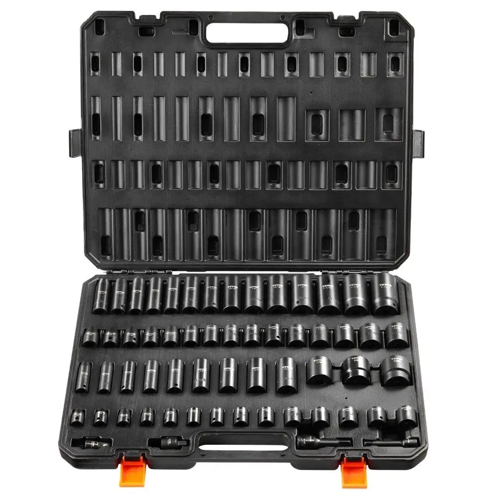 6 Point Impact Socket Set 59PC 3/8 1/2 Drive Ratchet Tool Kit High Quality for All Purpose Use
6 Point Impact Socket Set 59PC 3/8 1/2 Drive Ratchet Tool Kit High Quality for All Purpose Use