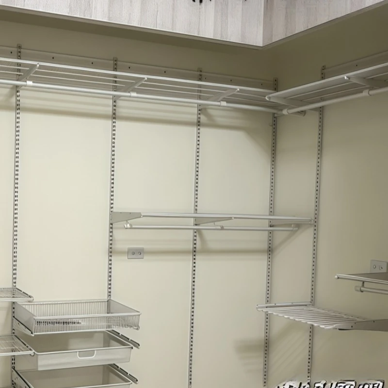 Wide metal wardrobe Wall-building walk-in cloakroom Steel frame Storage room Partition shelf Shoe cabinet
Wide metal wardrobe Wall-building walk-in cloakroom Steel frame Storage room Partition shelf Shoe cabinet