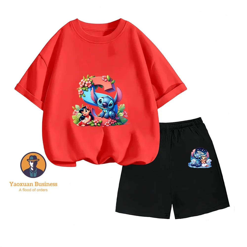 A New Simple and Fashionable Short-sleeved Short-storage Set with Cute and Creative Cartoon Stitch Patterns
A New Simple and Fashionable Short-sleeved Short-storage Set with Cute and Creative Cartoon Stitch Patterns