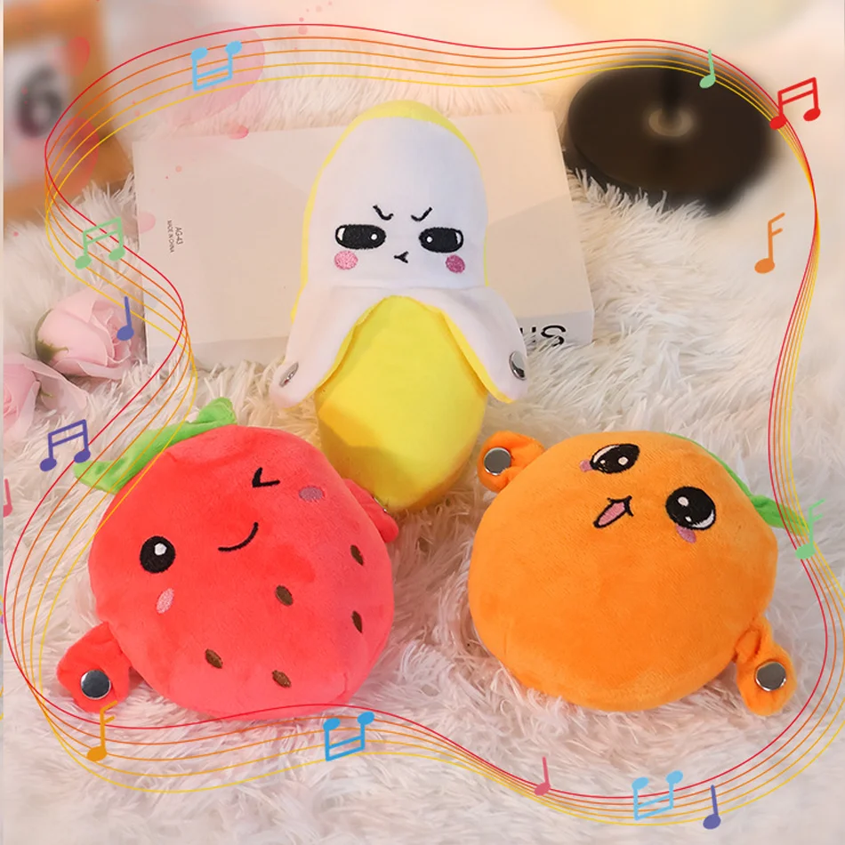 Creative Peculiar Music Rhythm Parent-child Interactive Plush Doll Banana Fruit Induction Toy Cultivate Music Perception Ability
Creative Peculiar Music Rhythm Parent-child Interactive Plush Doll Banana Fruit Induction Toy Cultivate Music Perception Ability