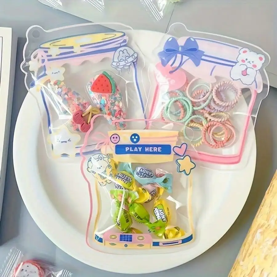 Cute Cartoon Transparent Resealable Bags, Jewelry And Hair Clip Packaging Bags, Adorable Gift Resealable Packaging Bags
Cute Cartoon Transparent Resealable Bags, Jewelry And Hair Clip Packaging Bags, Adorable Gift Resealable Packaging Bags