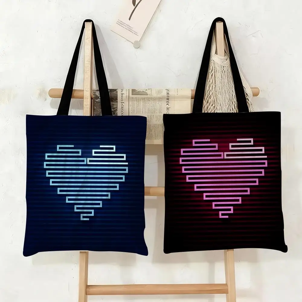Cyber Love Storage Bags Canvas Tote Bag Large Capacity Double-Sided Print Reusable Shopping Bag Eco-Friendly Shoulder Bag
Cyber Love Storage Bags Canvas Tote Bag Large Capacity Double-Sided Print Reusable Shopping Bag Eco-Friendly Shoulder Bag