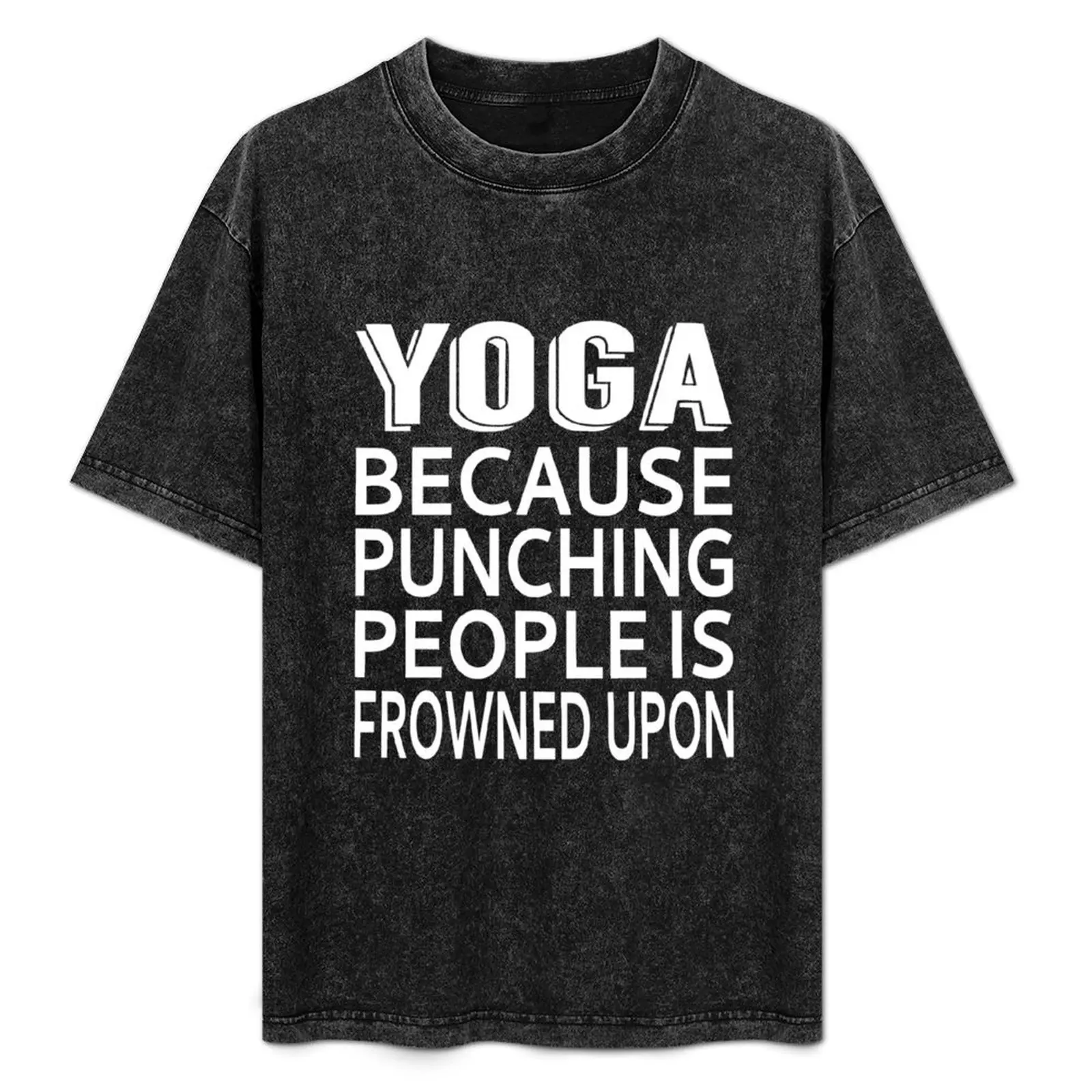 Yoga Because Punching People Is Frowned Upon T-Shirt Festival Short Sleeve T-Shirt
Yoga Because Punching People Is Frowned Upon T-Shirt Festival Short Sleeve T-Shirt