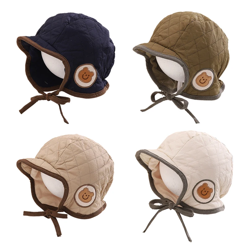 Winter Baby Hat for Girls Boys Fleece Lining Kids Cap with Earflaps Korean Cartoon Bear Embroidery Hats Outdoor Warm Accessories
Winter Baby Hat for Girls Boys Fleece Lining Kids Cap with Earflaps Korean Cartoon Bear Embroidery Hats Outdoor Warm Accessories