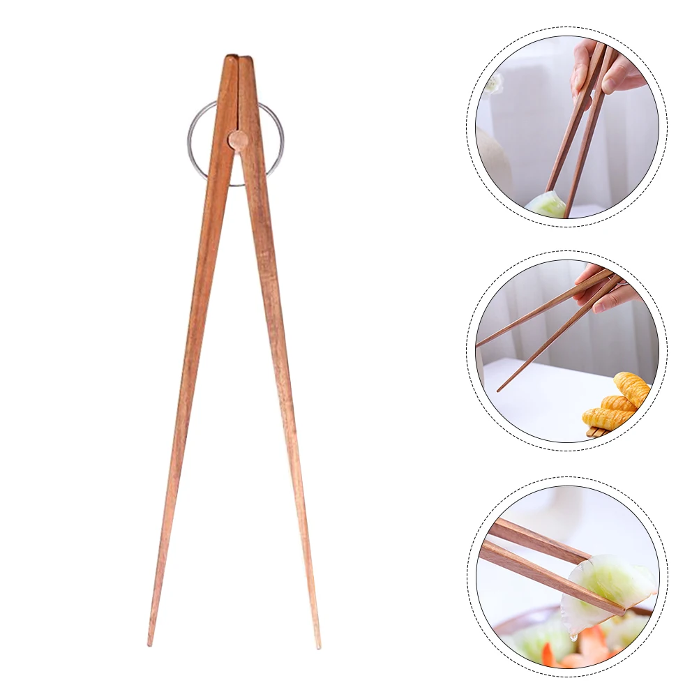 1 pc Wooden Food Tongs For Barbecue Steak Bread Mixing Kitchen Tongs Eco Friendly Natural Wood Handle With Stainless Steel Ring
1 pc Wooden Food Tongs For Barbecue Steak Bread Mixing Kitchen Tongs Eco Friendly Natural Wood Handle With Stainless Steel Ring