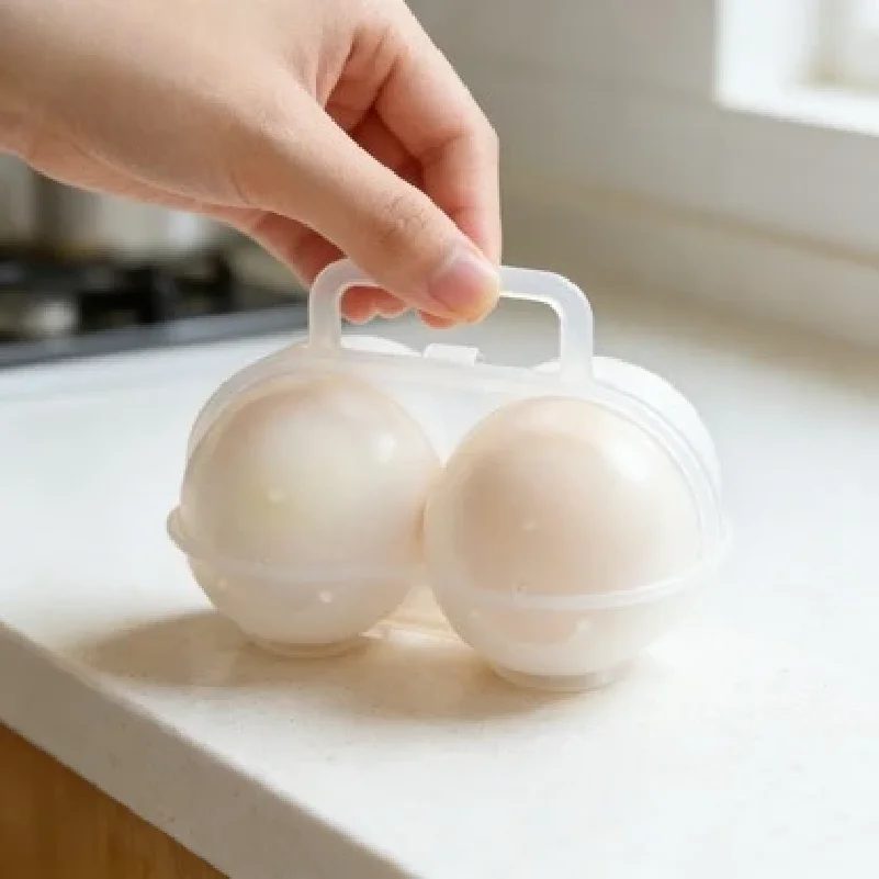 1pc 2-Cell Outdoor Portable Egg Box Plastic Egg Tray Refrigerator Egg Storage Box Shock-absorbing And Anti Drop Egg Loade
1pc 2-Cell Outdoor Portable Egg Box Plastic Egg Tray Refrigerator Egg Storage Box Shock-absorbing And Anti Drop Egg Loade