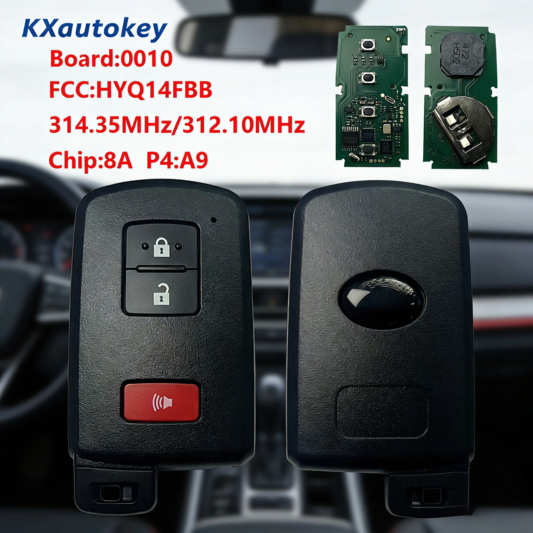 KXK007026 Для Toyota Tacoma 2021-2023, 2+1 кнопки, FCCID-HYQ14FBB, полный комплект автомобильных ключей для Toyota Tacoma 2021-2023
KXK007026 Для Toyota Tacoma 2021-2023, 2+1 кнопки, FCCID-HYQ14FBB, полный комплект автомобильных ключей для Toyota Tacoma 2021-2023