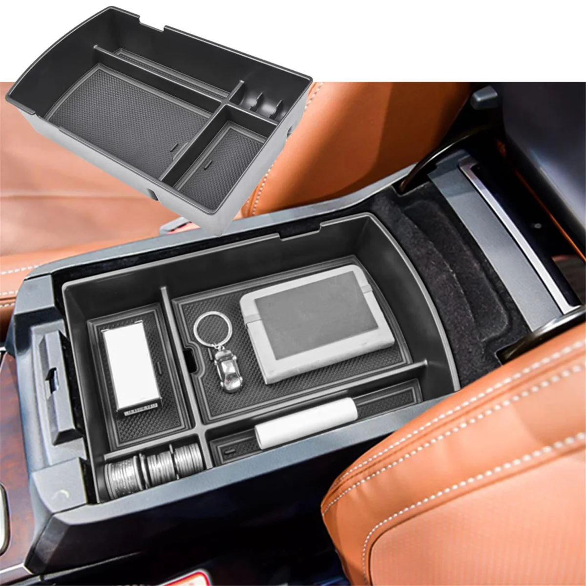 JAS-Center Console Organizer for Subaru Ascent 2019-2024 Armrest Storage Box Tray Interior Accessories, Black
JAS-Center Console Organizer for Subaru Ascent 2019-2024 Armrest Storage Box Tray Interior Accessories, Black