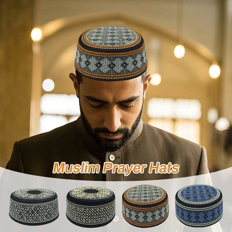 Ethnic Style Worship Hat Embroidery Caps Muslim Hijab Men Prayer Hats Arab Saudi Arabia Islamic Hat Turban Hijab Jewish Cap
Ethnic Style Worship Hat Embroidery Caps Muslim Hijab Men Prayer Hats Arab Saudi Arabia Islamic Hat Turban Hijab Jewish Cap