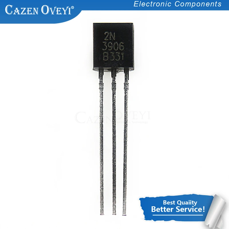 IC Chipset 100pcs/lot 2N3906 TO-92 3906 General Purpose Transistor 0.2A 40V PNP MMBT3906 new original In Stock
IC Chipset 100pcs/lot 2N3906 TO-92 3906 General Purpose Transistor 0.2A 40V PNP MMBT3906 new original In Stock