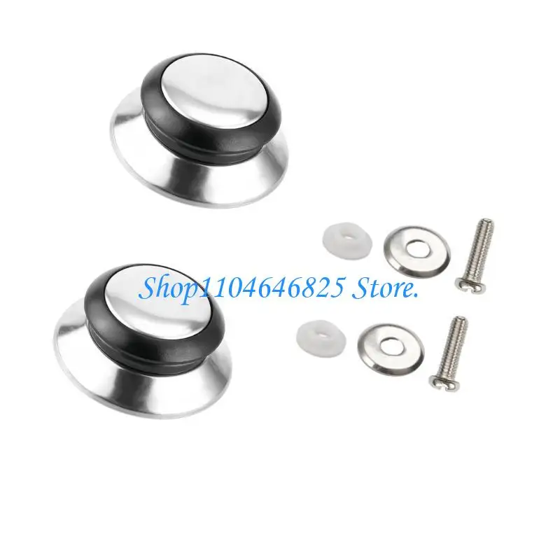 Set of 2 Comfortable Grip Knobs for Glass Saucepans and Metal Lid Daily Use
Set of 2 Comfortable Grip Knobs for Glass Saucepans and Metal Lid Daily Use