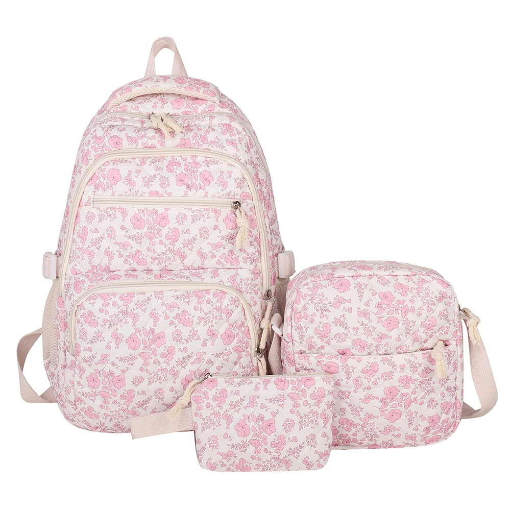Women 3pcs Set Stylish Daypack with Lunch Box Floral Backpack High Capacity Backpack for Girls Travel Daily Use
Women 3pcs Set Stylish Daypack with Lunch Box Floral Backpack High Capacity Backpack for Girls Travel Daily Use
