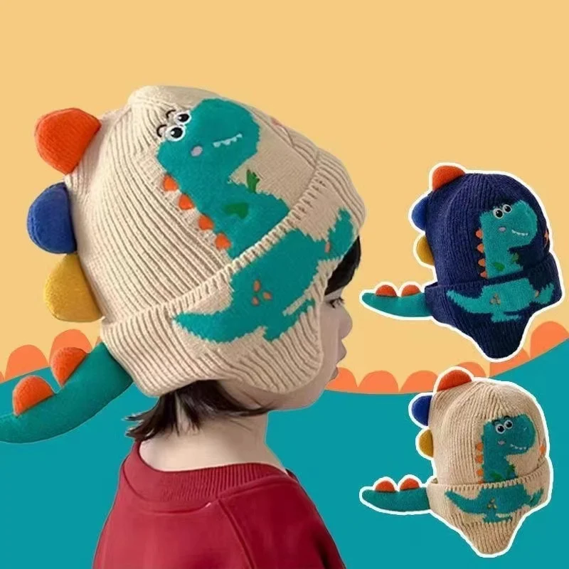 Winter warm baby ear protection cap Dinosaur shape children's earmuffs cap cartoon toddler knitted cap 2-6 years old children
Winter warm baby ear protection cap Dinosaur shape children's earmuffs cap cartoon toddler knitted cap 2-6 years old children