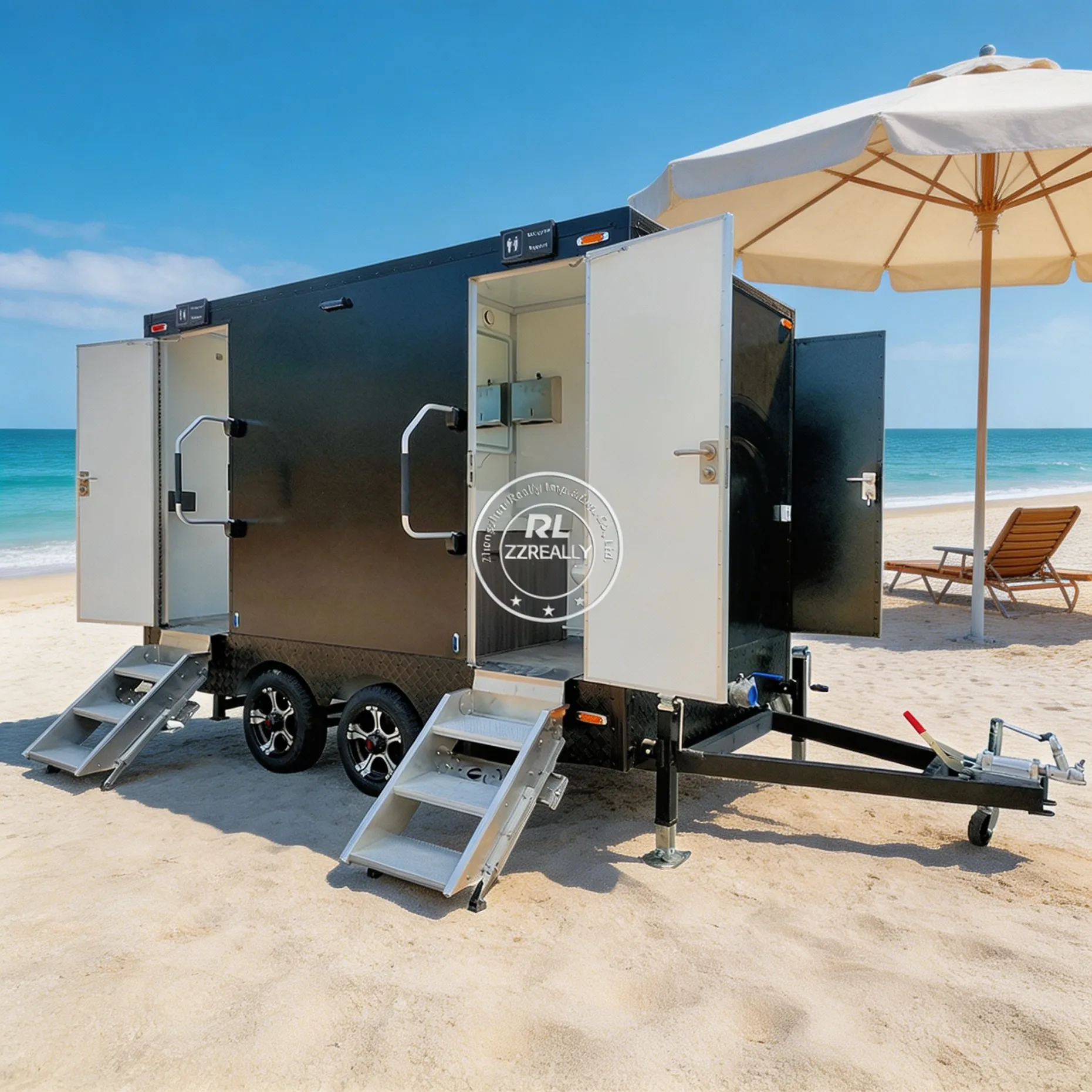 Luxury Bathroom Trailers Customizable Portable Restrooms Trailer Outdoor Mobile Toilet Trailer for Business
Luxury Bathroom Trailers Customizable Portable Restrooms Trailer Outdoor Mobile Toilet Trailer for Business