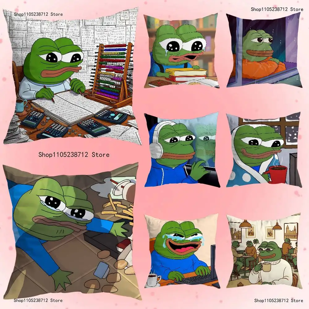 Sad P-Pepe frog Anime Pillow Case Anti-dustmite Pillowcase Invisible zipper silky short plush Sofa cushion cover
Sad P-Pepe frog Anime Pillow Case Anti-dustmite Pillowcase Invisible zipper silky short plush Sofa cushion cover