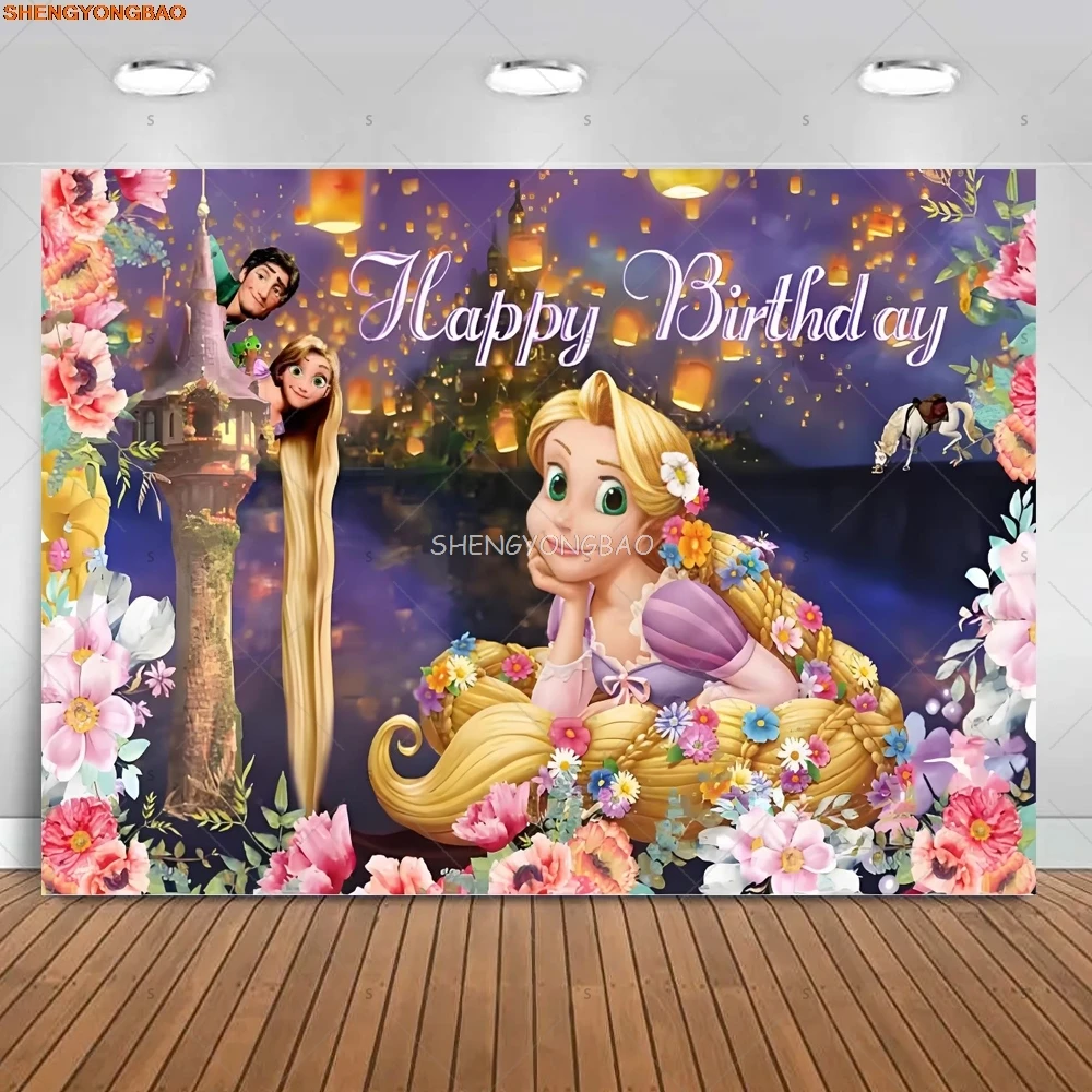 Disney Tangled Princess Birthday Party Background Rapunzel Fairy Tale Castle Baby Kids Portrait Photography Backdrops Prop CV-23
Disney Tangled Princess Birthday Party Background Rapunzel Fairy Tale Castle Baby Kids Portrait Photography Backdrops Prop CV-23