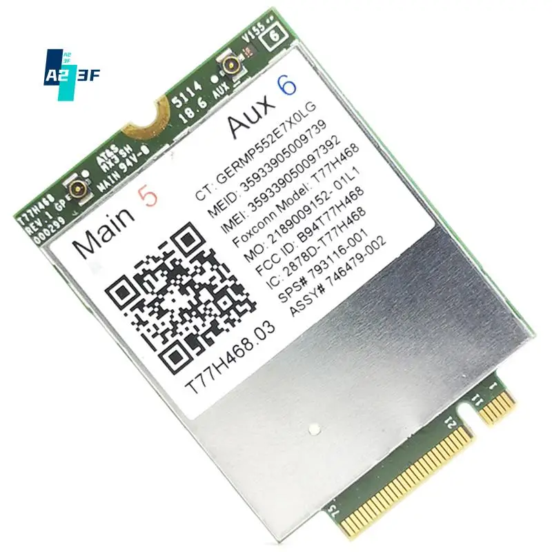 Модуль A23F-4G LT4211 T77H468 GOBI5000 LTE/EV-DO/HSPA+WWAN Card SPS: 793116-001 для HP LT4211 Elitebook 740 750 820 840 850 G2/81
Модуль A23F-4G LT4211 T77H468 GOBI5000 LTE/EV-DO/HSPA+WWAN Card SPS: 793116-001 для HP LT4211 Elitebook 740 750 820 840 850 G2/81