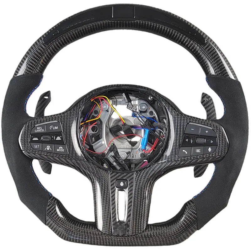 LED Carbon Fiber Sport Steering Wheel for BMW 3/5 Series (F & G Chassis) Personalized Customization Modification Upgraded
LED Carbon Fiber Sport Steering Wheel for BMW 3/5 Series (F & G Chassis) Personalized Customization Modification Upgraded