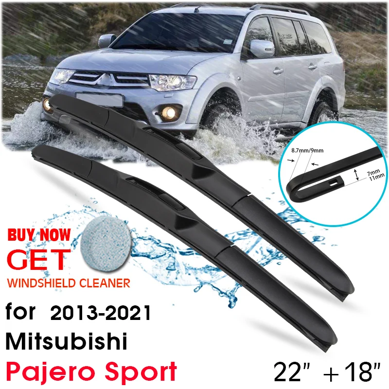 Car Front Window Windshield Rubber Silicon Refill Wiper For Mitsubishi Pajero Sport 2013-2021 LHD / RHD 22"+18" Car Accessories
Car Front Window Windshield Rubber Silicon Refill Wiper For Mitsubishi Pajero Sport 2013-2021 LHD / RHD 22"+18" Car Accessories