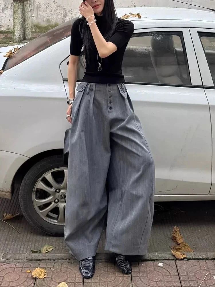 Универсальные свободные повседневные брюки в полоску с прямыми штанинами, длинные брюки с изогнутыми ножками на пуговицах для женщин 2026
Универсальные свободные повседневные брюки в полоску с прямыми штанинами, длинные брюки с изогнутыми ножками на пуговицах для женщин 2026
