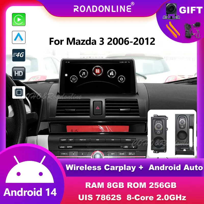 Android audio For Mazda 3 2006-2012 8+256 car intelligent systems wireless carplay android car radio multimedia player
Android audio For Mazda 3 2006-2012 8+256 car intelligent systems wireless carplay android car radio multimedia player