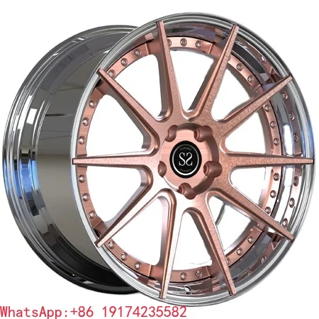 Rose Golden Polished Aluminium Car 5x114.3 21Inch 2-PC Forged Concave Alloy Wheels Rims for M6
Rose Golden Polished Aluminium Car 5x114.3 21Inch 2-PC Forged Concave Alloy Wheels Rims for M6
