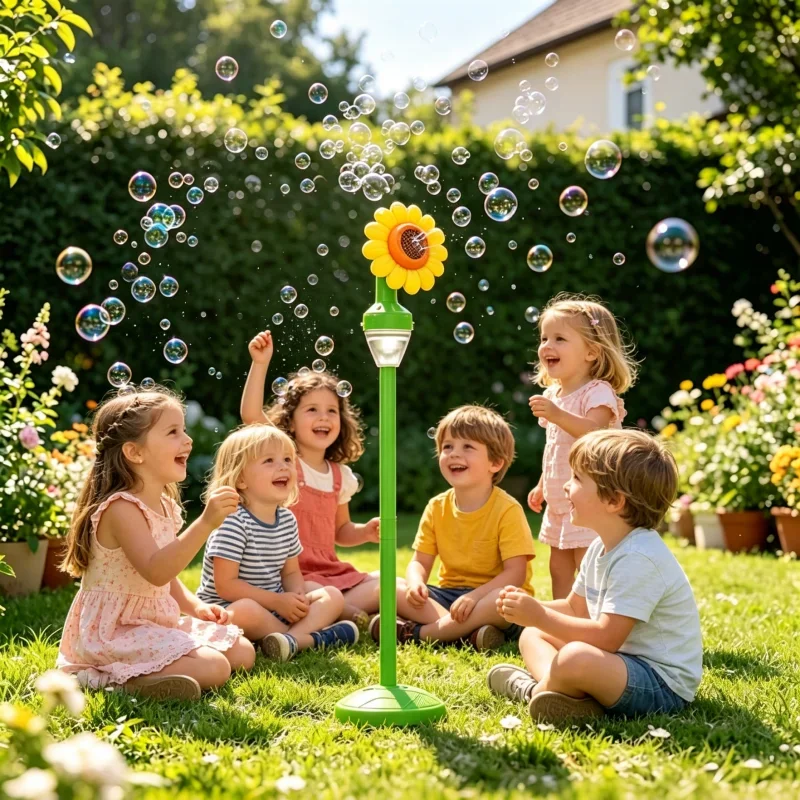 Remote Control Sunflower Bubble Machine Electric Automatic Soap Bubbles Blowing Toy Outdoor Party Game Wedding Birthday Gifts
Remote Control Sunflower Bubble Machine Electric Automatic Soap Bubbles Blowing Toy Outdoor Party Game Wedding Birthday Gifts