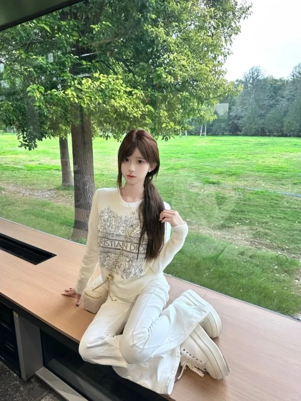 Korean Style Casual Commute Knitted Top And Pants Two-Piece Set Autumn Winter New Arrival High Waist Long Pants Fashionable p...
Korean Style Casual Commute Knitted Top And Pants Two-Piece Set Autumn Winter New Arrival High Waist Long Pants Fashionable p...