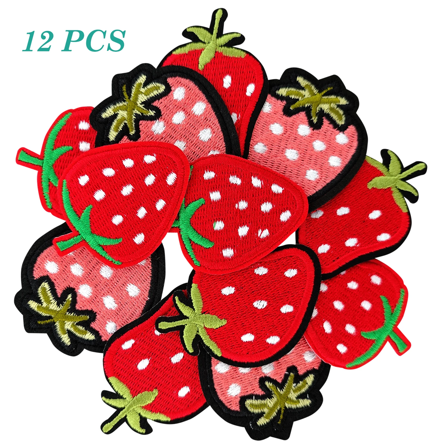 12pcs Strawberries Iron on Embroidered Patch 3 Different Shape of Strawberry Appliques
12pcs Strawberries Iron on Embroidered Patch 3 Different Shape of Strawberry Appliques