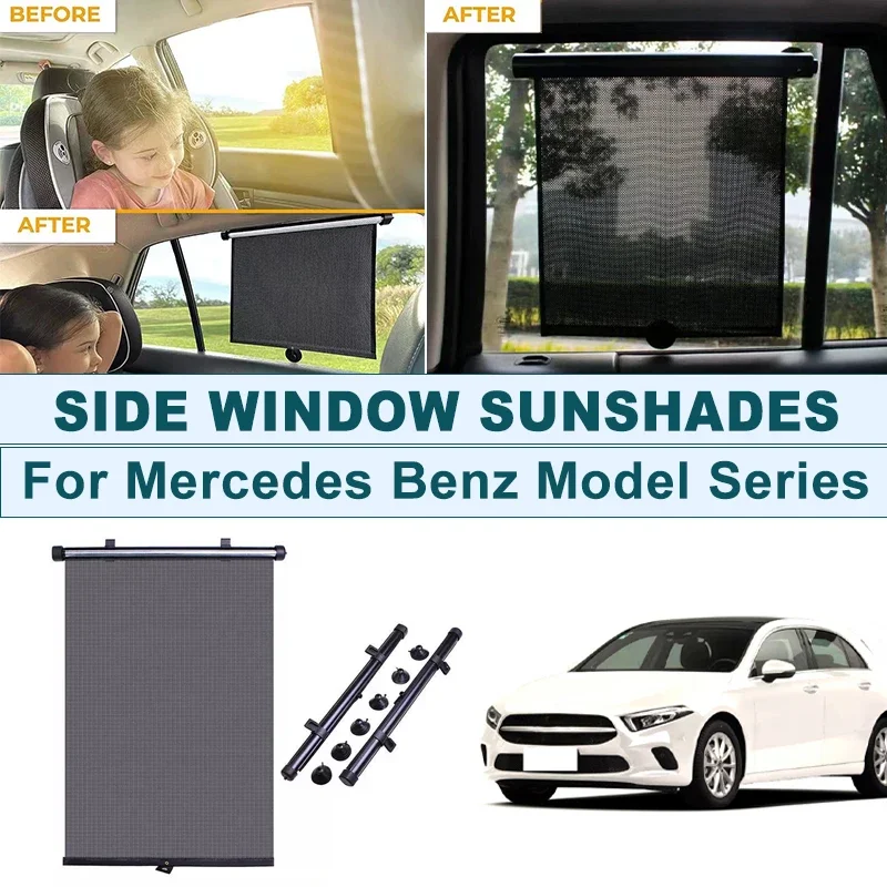 2Pcs UV Protection Retractable Car Side Window Sun Shade Roller Blinds For Mercedes Benz C E S GLC GLE CLA CLS A GLA GLB GLS SLK
2Pcs UV Protection Retractable Car Side Window Sun Shade Roller Blinds For Mercedes Benz C E S GLC GLE CLA CLS A GLA GLB GLS SLK