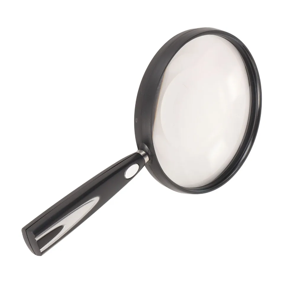 1.5X Magnification Handheld Magnifying Glass ABS Plastic Black Magnifying Glass Non-Slip Handle Reading Magnifier
1.5X Magnification Handheld Magnifying Glass ABS Plastic Black Magnifying Glass Non-Slip Handle Reading Magnifier