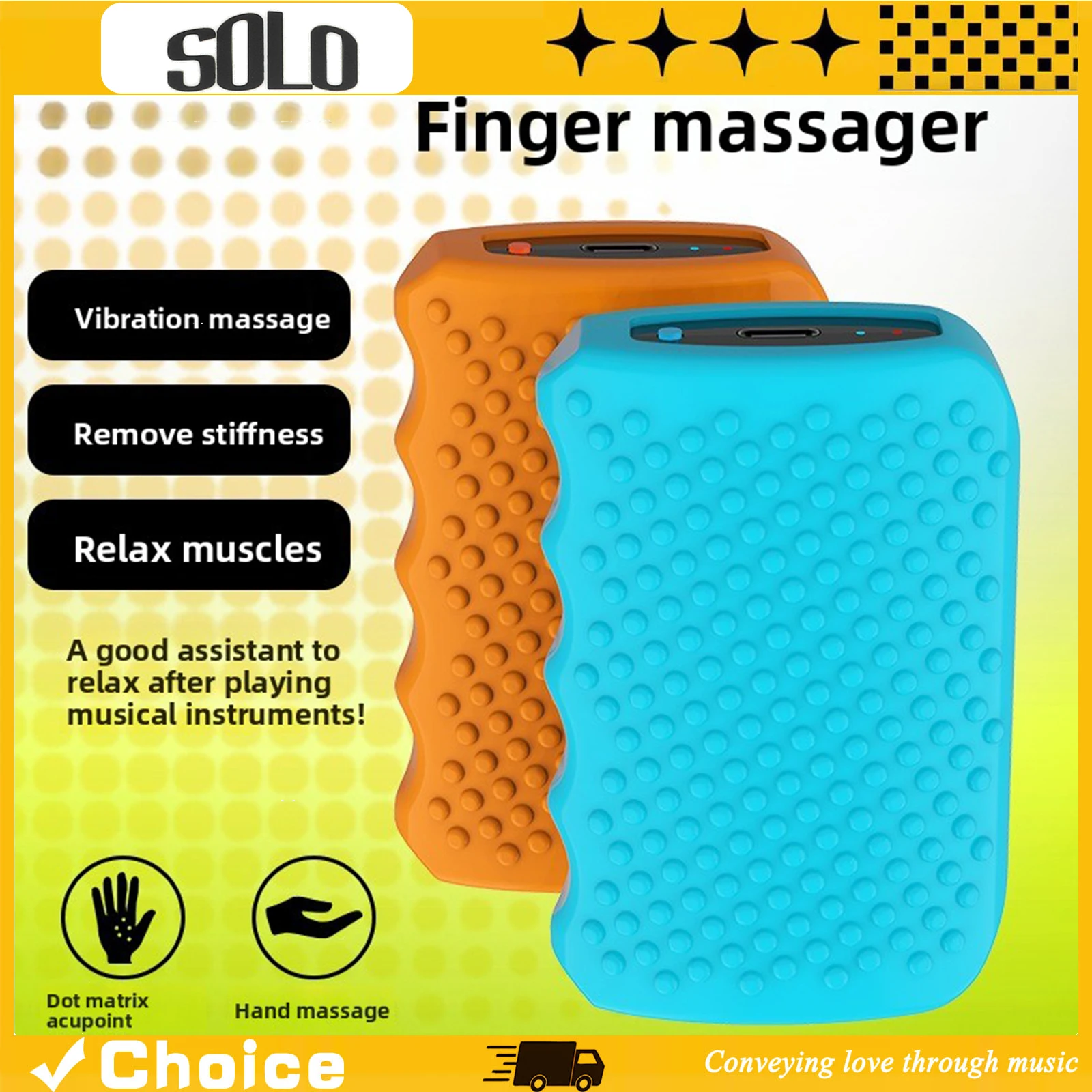 SOLO Finger Massager for Musicians Hand Muscle Relaxer with 3 Speeds Electric Finger Massage for Piano/Guitar/Drum Players
SOLO Finger Massager for Musicians Hand Muscle Relaxer with 3 Speeds Electric Finger Massage for Piano/Guitar/Drum Players