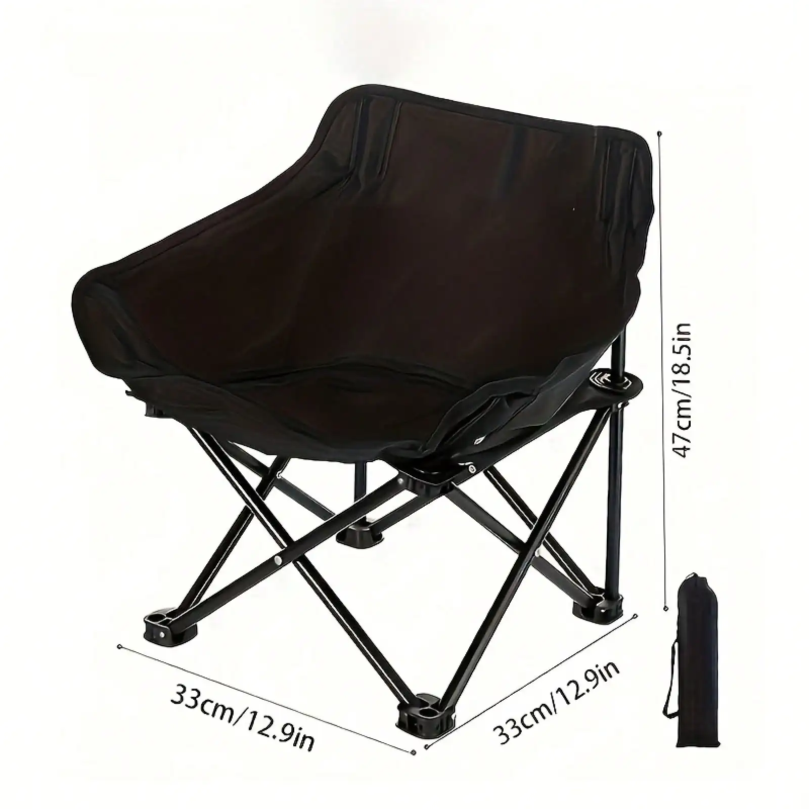Outdoor Folding Chair, Leisure Camping Fishing Portable Moon Chair, Picnic Table And Chair Set, Fishing Stool, Beach Lounger
Outdoor Folding Chair, Leisure Camping Fishing Portable Moon Chair, Picnic Table And Chair Set, Fishing Stool, Beach Lounger