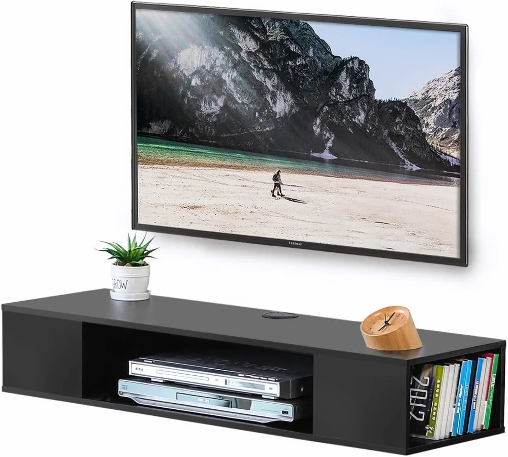 Wall Mount Floating TV Stand with Storage Shelves, 39.4 Inch Media Console for Living Room Entertainment Center
Wall Mount Floating TV Stand with Storage Shelves, 39.4 Inch Media Console for Living Room Entertainment Center
