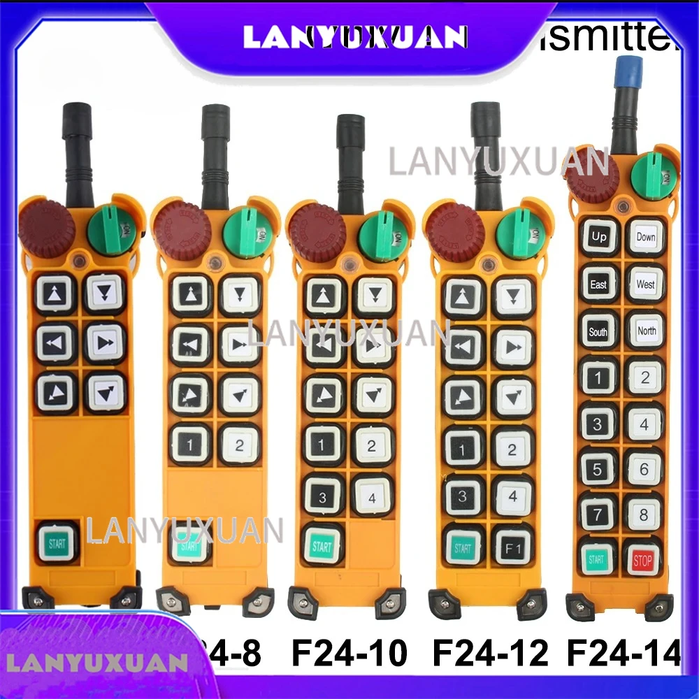 only 1pcs transmitter:F24-6/8/10/12 Double/Single speed 14 electric hoist Wireless switches industrial Radio remote controller
only 1pcs transmitter:F24-6/8/10/12 Double/Single speed 14 electric hoist Wireless switches industrial Radio remote controller
