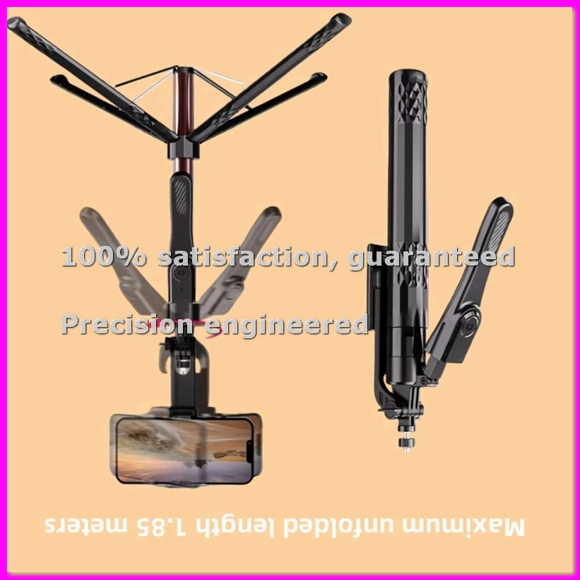 Штатив-монопод для селфи 1,85 м для телефонов 16, 15, 14, 13 Pro Max и Android с пультом ДУ и панорамной шаровой головкой-держателем - ELEC
Штатив-монопод для селфи 1,85 м для телефонов 16, 15, 14, 13 Pro Max и Android с пультом ДУ и панорамной шаровой головкой-держателем - ELEC