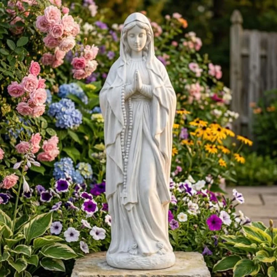 Virgin Mary Praying Statue 29.3 Inch Tall Religious Magnesium Oxide Stone Decorations Statue Outdoor Garden Clearance for Home
Virgin Mary Praying Statue 29.3 Inch Tall Religious Magnesium Oxide Stone Decorations Statue Outdoor Garden Clearance for Home
