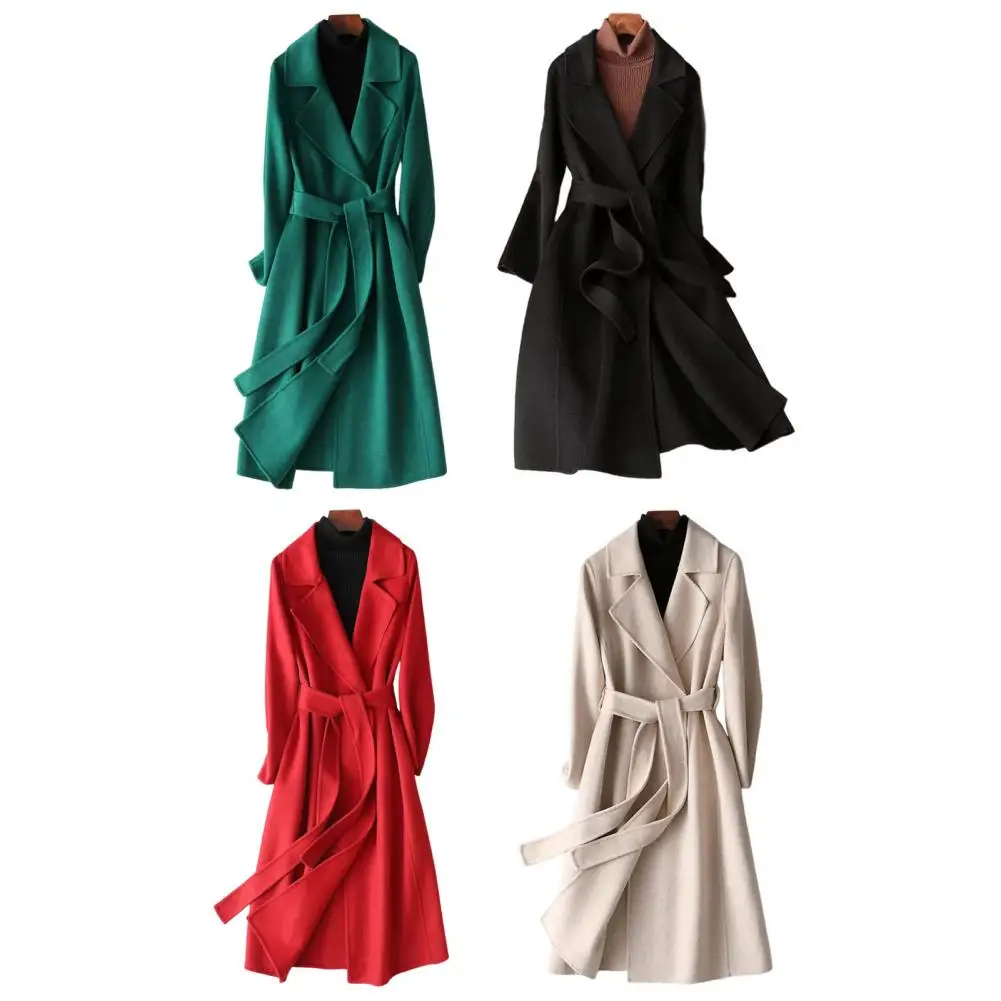 Стильное женское шерстяное пальто с длинным рукавом, осень-зима, облегающее шерстяное пальто, элегантное женское пальто для офиса, пальто с поясом
Стильное женское шерстяное пальто с длинным рукавом, осень-зима, облегающее шерстяное пальто, элегантное женское пальто для офиса, пальто с поясом