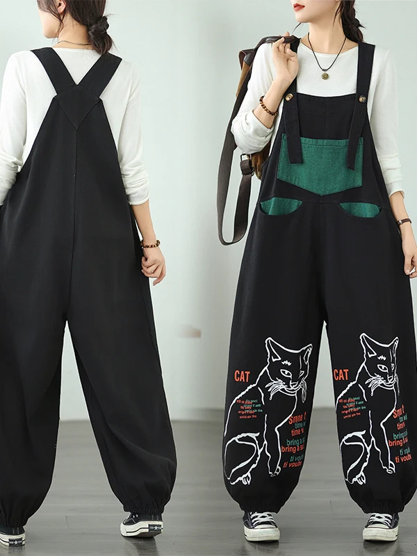 Джинсовые комбинезоны с принтом в стиле ретро, женские весенне-осенние новые брюки большого размера, утягивающие брюки с ремешком-фонариком для полных мм
Джинсовые комбинезоны с принтом в стиле ретро, женские весенне-осенние новые брюки большого размера, утягивающие брюки с ремешком-фонариком для полных мм