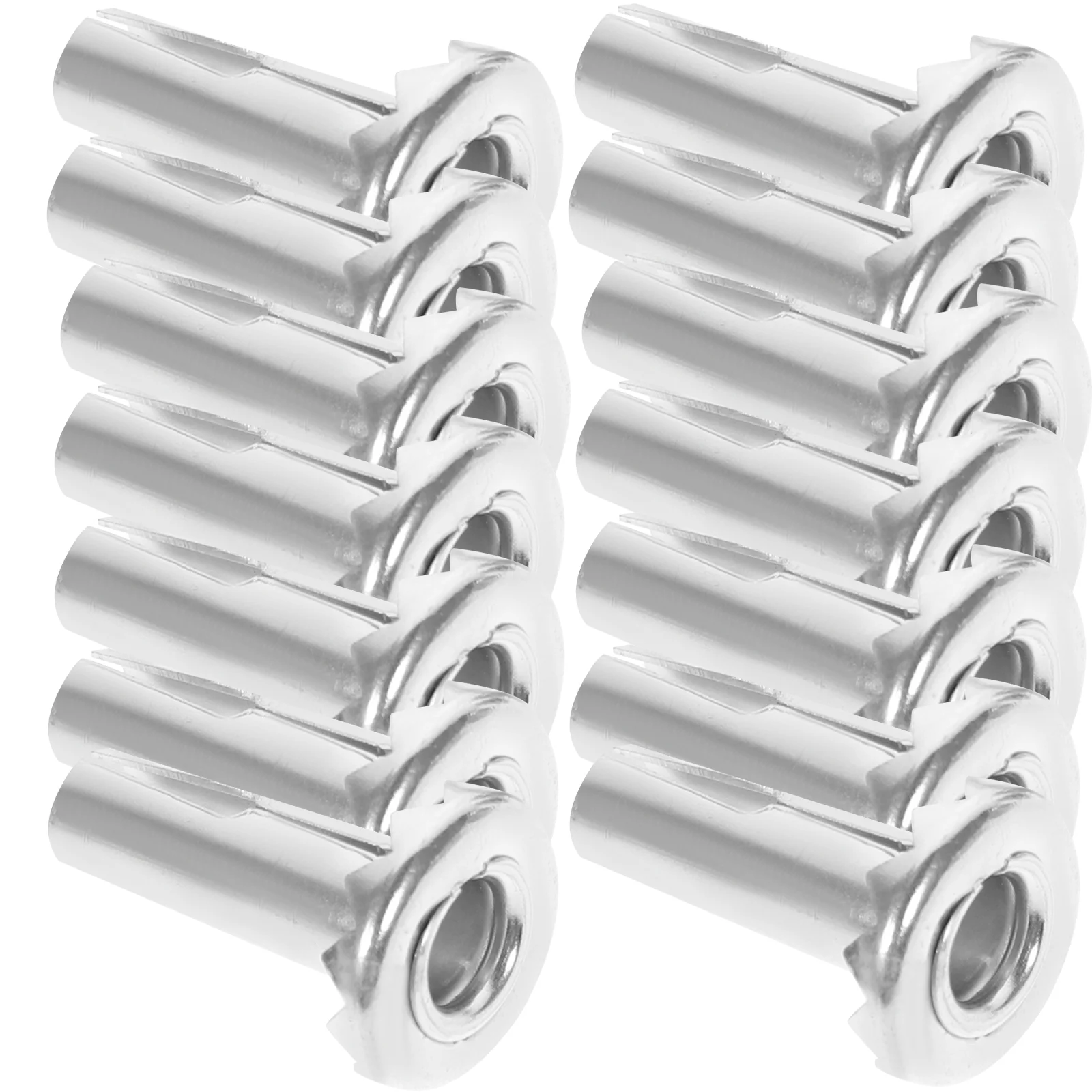 20 Metal Caster Socket Inserts for Stem Wheels High Grade Iron Rust Resistant Furniture Mounting Hardware Silver Color
20 Metal Caster Socket Inserts for Stem Wheels High Grade Iron Rust Resistant Furniture Mounting Hardware Silver Color