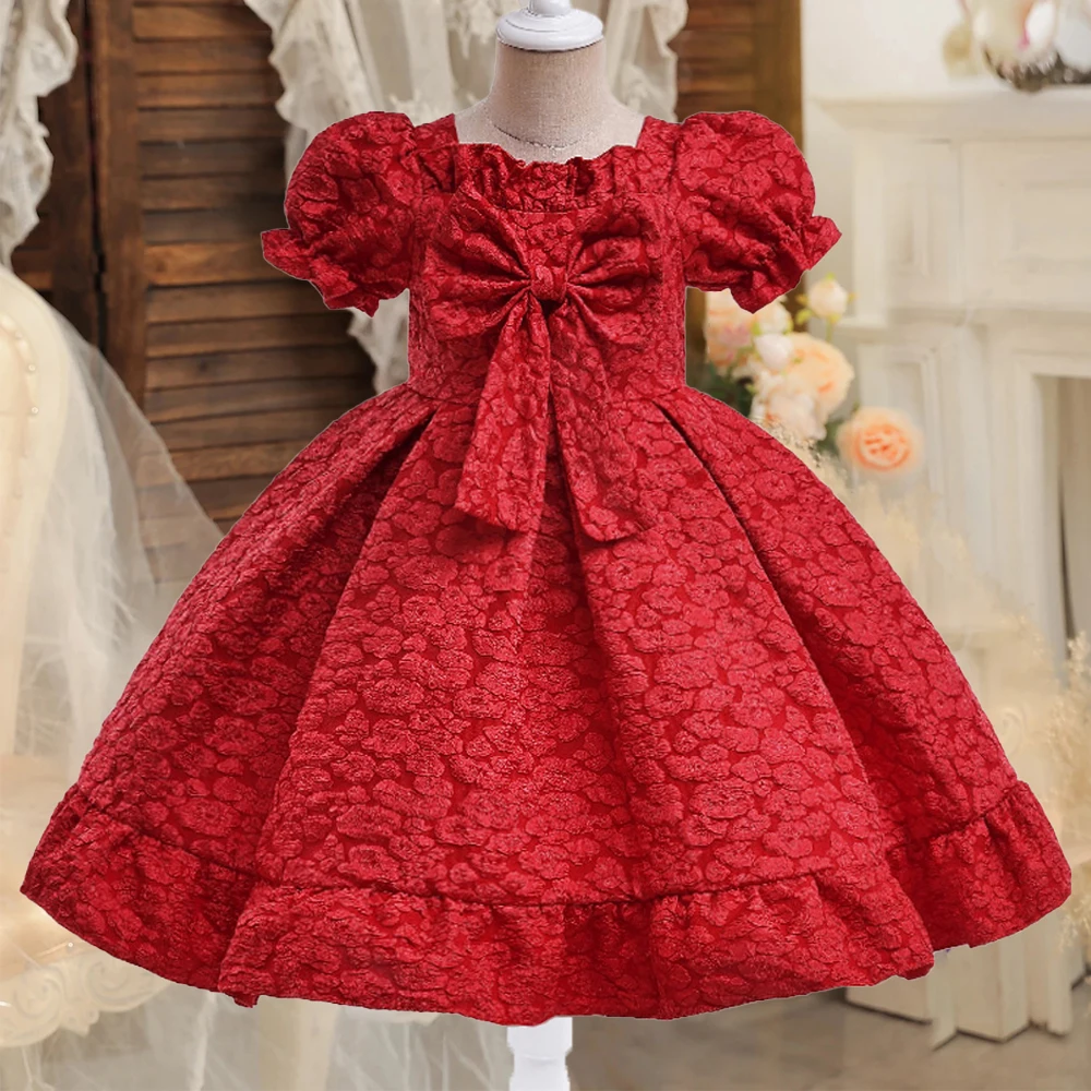 Summer Bow Bridesmaid Party Dress for Girl Elegant Flower Wedding Evening Christmas Girls Dresses Formal Birthday Princess Gown
Summer Bow Bridesmaid Party Dress for Girl Elegant Flower Wedding Evening Christmas Girls Dresses Formal Birthday Princess Gown