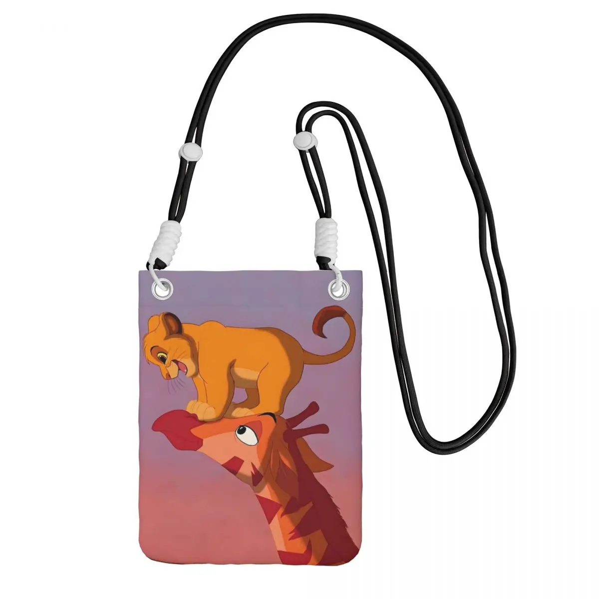 Сумка для мобильного телефона «Король Лев» на заказ, диагональная сумка через плечо для мужчин и женщин с героями мультфильмов, съемный плечевой ремень
Сумка для мобильного телефона «Король Лев» на заказ, диагональная сумка через плечо для мужчин и женщин с героями мультфильмов, съемный плечевой ремень