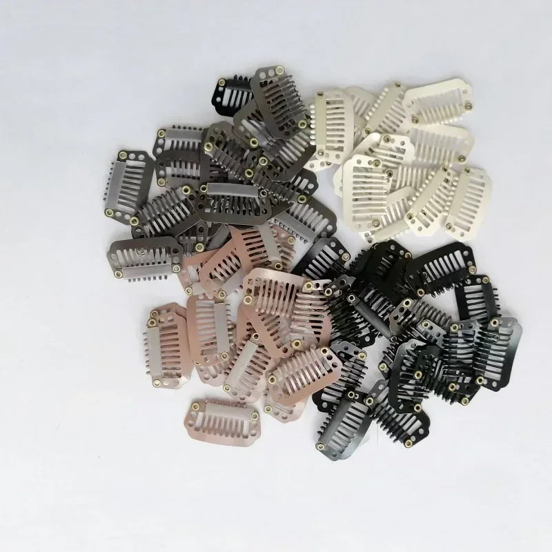 500 PCs 2.8cm 8Teeth Carbon Steel Metal Snap Clips for Hair Extension Straight Style Wig Comb black hair Clip Hair Accessories
500 PCs 2.8cm 8Teeth Carbon Steel Metal Snap Clips for Hair Extension Straight Style Wig Comb black hair Clip Hair Accessories
