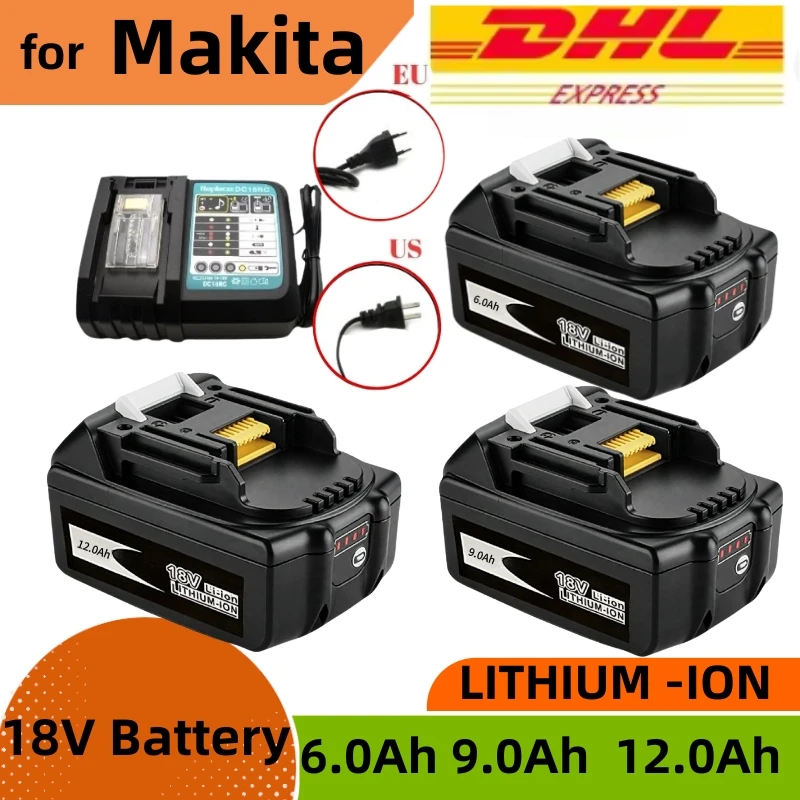 18V 12.0Ah Li-Ion Battery For Makita DDF487 DTW700 DGA404 DTD173 DHP487 Replacement 18v Power Tool Battery
18V 12.0Ah Li-Ion Battery For Makita DDF487 DTW700 DGA404 DTD173 DHP487 Replacement 18v Power Tool Battery