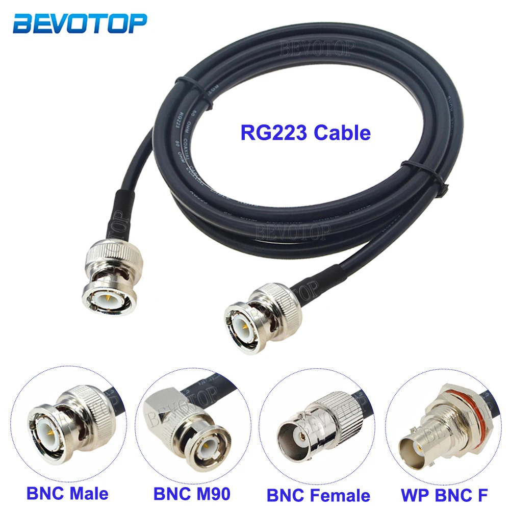 1Pcs RG-223 Cable BNC Male to BNC Male/Female 50 Ohm Crimp Connector 50-3 RG223 RF Coaxial Cable Wire Junper Cord 15CM-25M
1Pcs RG-223 Cable BNC Male to BNC Male/Female 50 Ohm Crimp Connector 50-3 RG223 RF Coaxial Cable Wire Junper Cord 15CM-25M